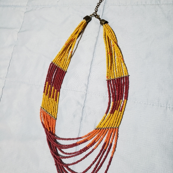 Multicolor Beaded Necklace - Picture 5 of 5